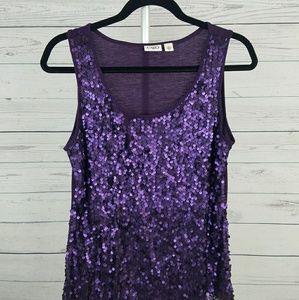 Cato Sequin Tank Top Size Large